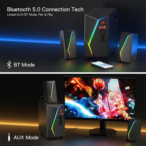 Redragon Anvil Pro GS520 2.1 Gaming Speaker