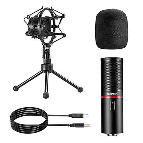 Redragon Blazar GM300 RGB USB Wired Metal Streaming Microphone