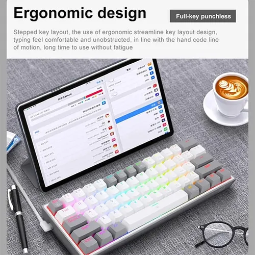 Redragon FIZZ K617 RGB Mechanical USB-C Wired Gaming Keyboard