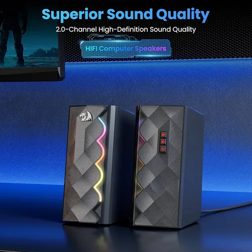 Redragon GS522 2.0 USB RGB Desktop Speaker