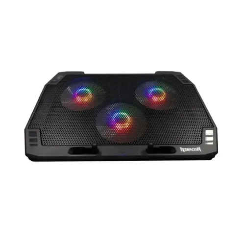 Redragon Ingrid GCP511 Triple Fan Laptop Cooler Pad with Adjustable RGB Lighting and Dual USB Ports