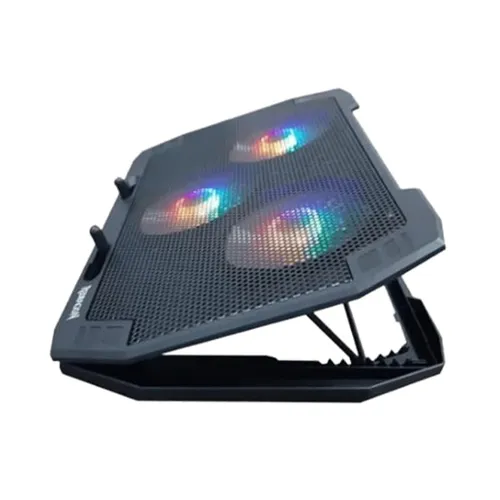 Redragon Ingrid GCP511 Triple Fan Laptop Cooler Pad with Adjustable RGB Lighting and Dual USB Ports