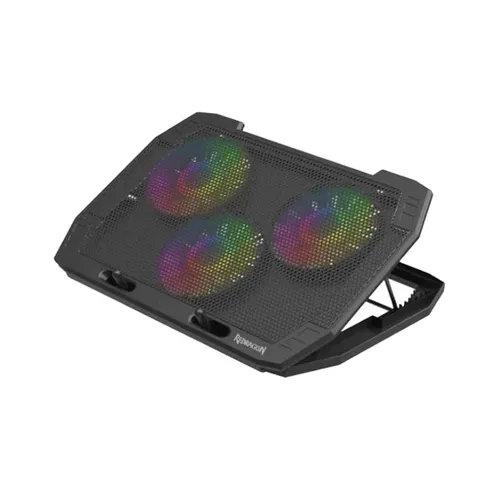 Redragon Ingrid GCP511 Triple Fan Laptop Cooler Pad with Adjustable RGB Lighting and Dual USB Ports