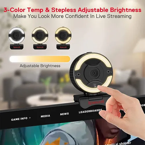 Redragon Oneshot GW910 1080p Webcam with Dual Mic