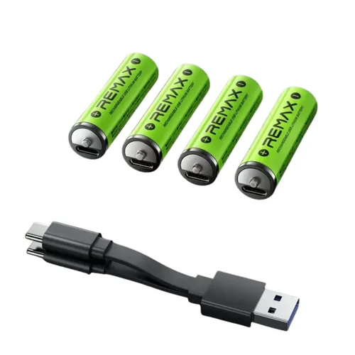 Remax AA02 USB Rechargeable AA Lithium Batteries (4 Pack)