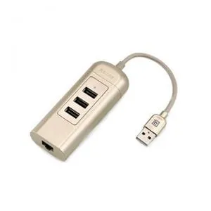 Remax Cati RU-U4 High Speed 3 USB2.0 Ports and Network Port USB Hub