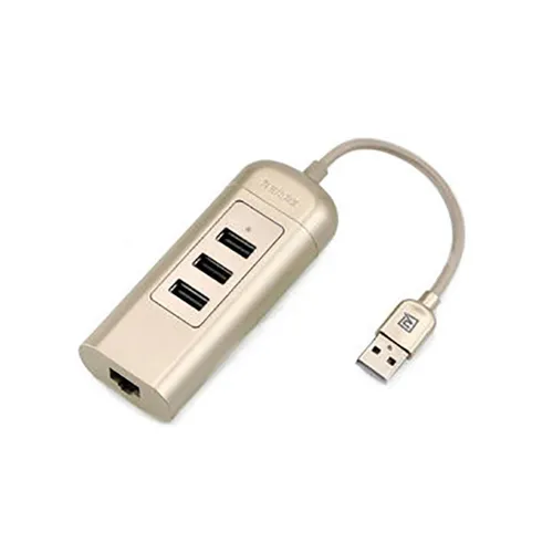 Remax Cati RU-U4 High Speed 3 USB2.0 Ports and Network Port USB Hub