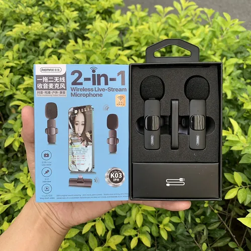 Remax K03 2 in 1 Wireless Lightning Microphone