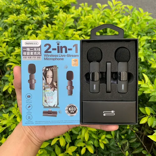 Remax K03 2 in 1 Wireless Lightning Microphone