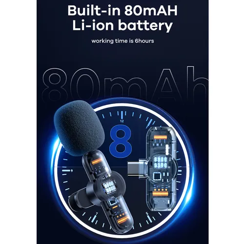 Remax K10 Ryusic Series One to Two Live Stream Wireless Microphone