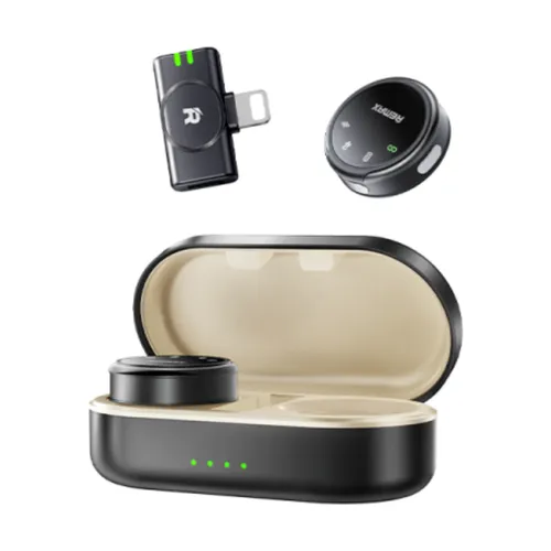 Remax K16 2 in 1 Magnetic Wireless Collar Microphone