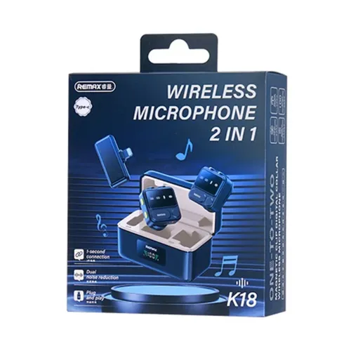 Remax K18 2 in 1 Wireless Microphone