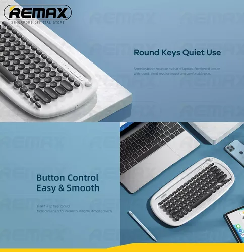 Remax Multi-Device Wireless 3-Use Keyboard (JP-1)