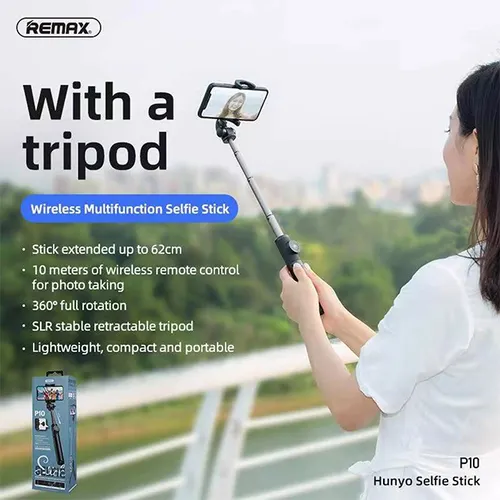 Remax P10 Multifunctional Wireless Selfie Stick