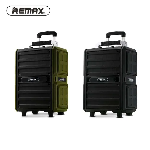 Remax RB-X5 Outdoor Trolley Bluetooth Speaker With Microphone/Guitar Interface Professional Boombox High Quality 10 Inches Bass
