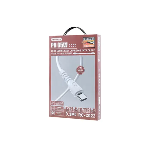 Remax RC-C022 PD 65W Type-C to Type-C Charging Data Cable