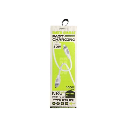Remax RC-C112 Ruinay Series 30W Type-C to Lightning Fast Charging Cable