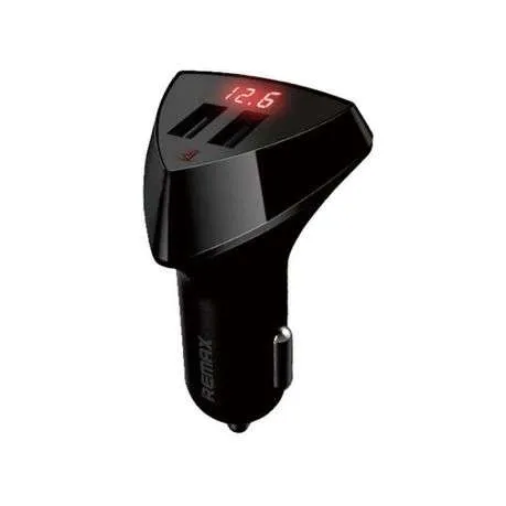 Remax RCC-208 Aliens 2 USB Port Car Charger 3.4A with LED Display Charging Voltage ORIGINAL