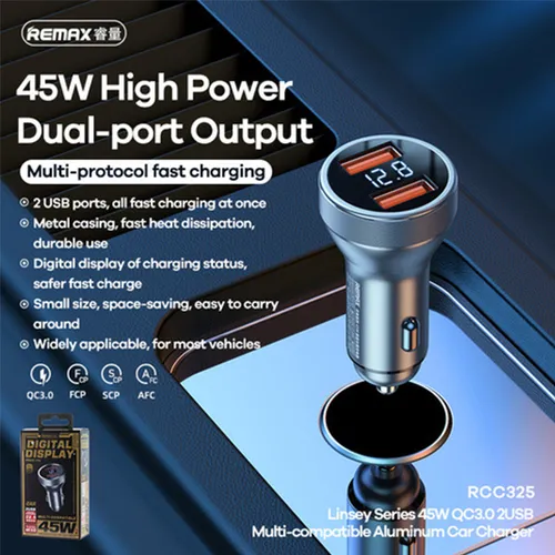 Remax RCC325 QC3.0 2USB Car Charger