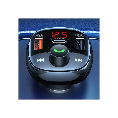 Remax RCC331 FM Bluetooth Transmitter MP3 / 2xUSB / Type-C / MicroSD