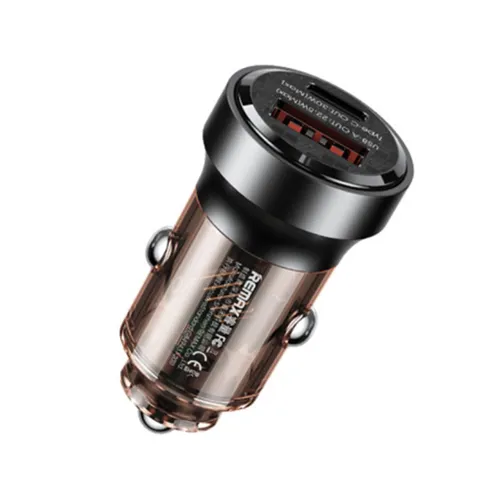 Remax RCC338 30W PD+QC USB + USB-C Port Car Charger