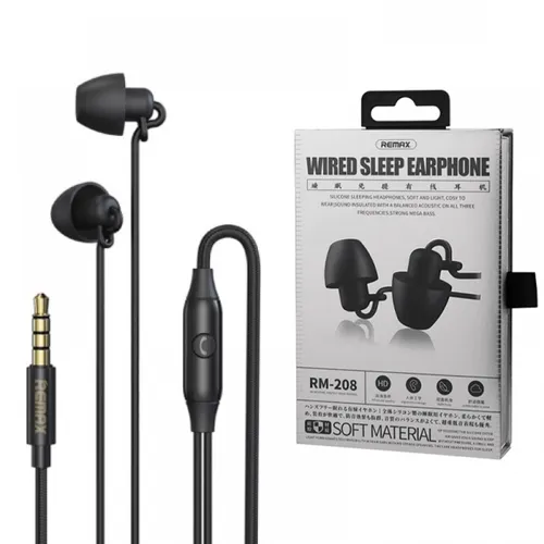 REMAX RM-208 HANDS FREE WIRED SLEEP EARPHONE