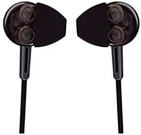 REMAX RM-595 Double Moving Coil 3.5mm Jack In-Ear Earphone For Call Listing Music Gaming