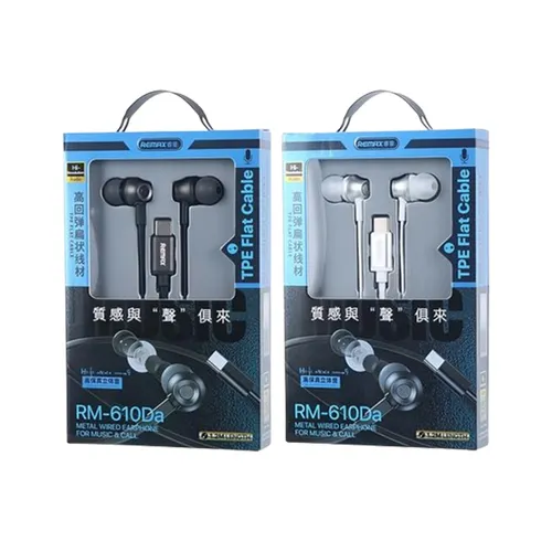 Remax RM-610Da Type-C Metal Wired Earphone