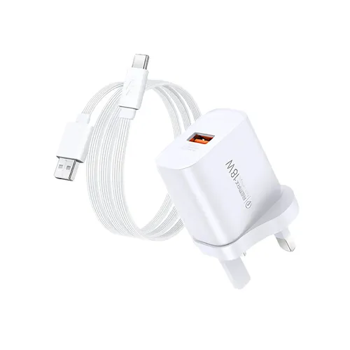 Remax RP-U119 18W USB Charger with USB to Type-C Cable