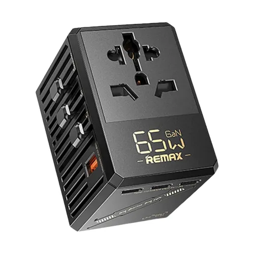 Remax RP-U191 1A+4C Multi Functional Gan Charger Black