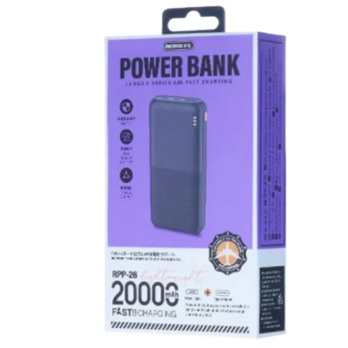 Remax RPP-26 Lango II 20000mAh Power Bank – Black