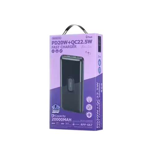 Remax RPP-667 22.5W 20000 Power Bank - Black
