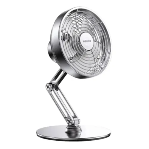 Remax RS-ZF10 Metal Rotatable Desk Fan – Silver