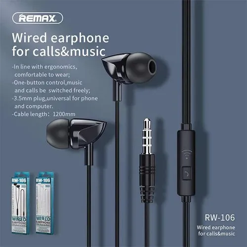 Remax RW-106 Wired Earphones