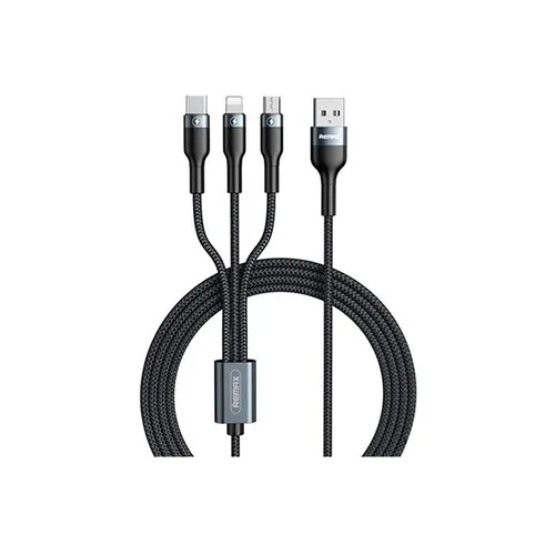 Remax Twisted Fishing Wire 3-in-1 Charging Cable