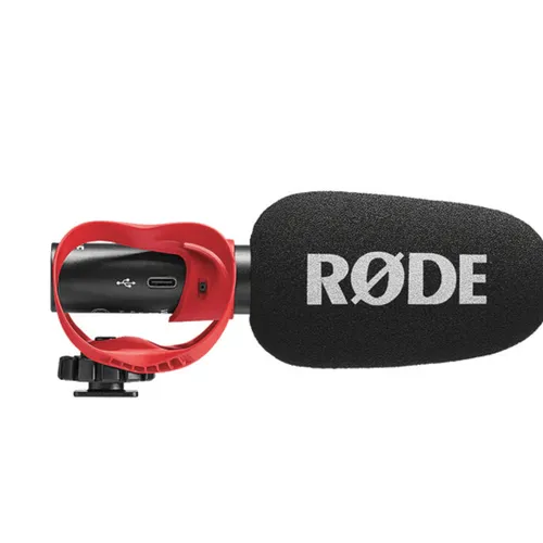 RODE VideoMic GO II-H Ultracompact Analog/USB Camera-Mount Shotgun Microphone