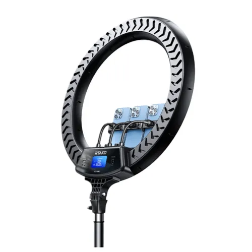 Rtako 22" Ring Light With 3 Phone Holder AR-GTB01-22S