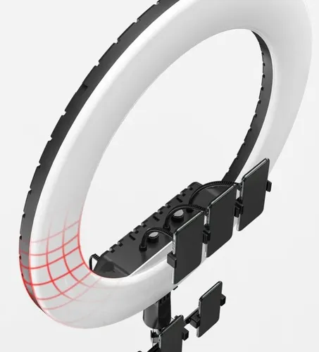 Rtako - AR-GTB01-18 18" Ring Light With 3 Phone Holders