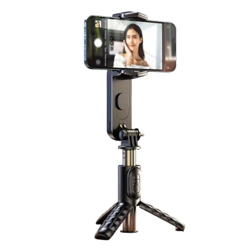 Rtako Q09 Mini Electric Gimbal Stabilizer With Extendable Selfie Stick Tripod