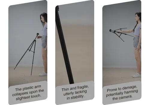 Rtako VT-860S 170cm Carbon Steel Photography Tripods