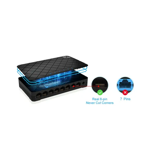 Ruijie Reyee RG-ES08 8-Port 100 Mbps Network Switch