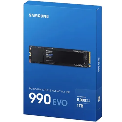 Samsung 990 Evo 1TB PCIE 4.0/5.0 NVME M.2 SSD