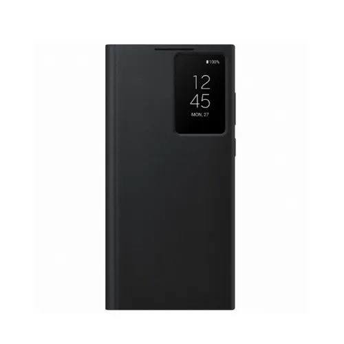 Samsung Clear View Cover For Galaxy S22 Ultra (Original) - Black