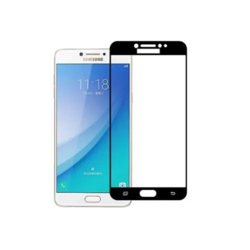 Samsung Galaxy C7 Pro Full Glue Tempered Glass Screen Protector