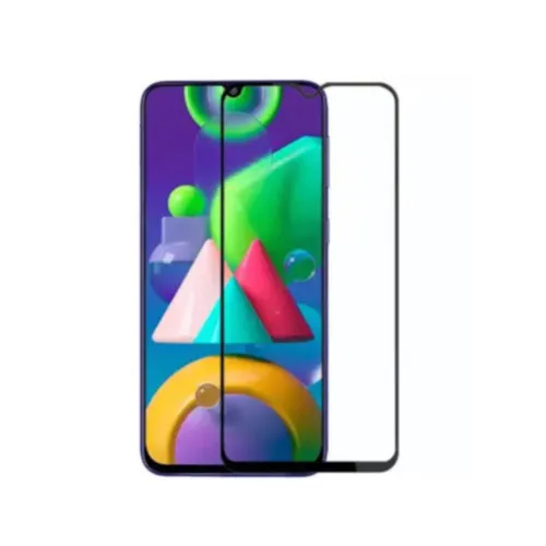 Samsung Galaxy M21 Full Glue Tempered Glass Screen Protector
