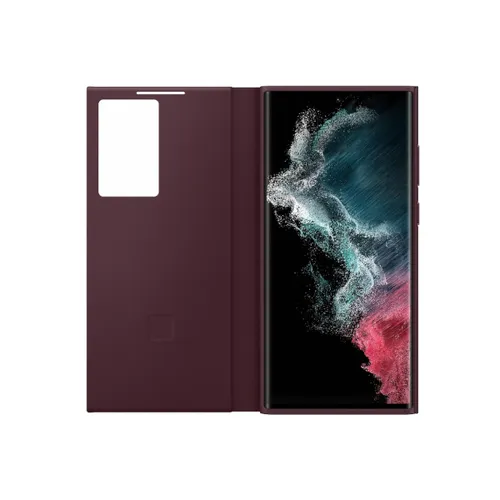 Samsung Galaxy S22 Ultra Clear View Cover - Maroon
