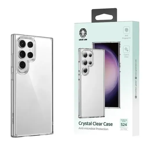 Samsung Galaxy S24 Ultra Green Lion Crystal Clear Case