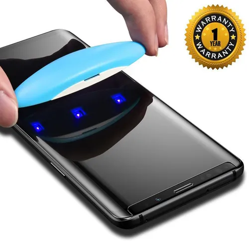 Samsung Galaxy S8 UV Full Glue Tempered Glass Screen Protector with Curve – In Display Finger print works – LITO BRAND