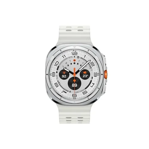 Samsung Galaxy Watch Ultra 47MM Titanium White – White Marine Band