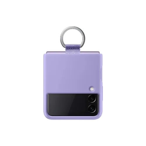 Samsung Galaxy Z Flip3 5G Lavender Silicone Cover with Ring
